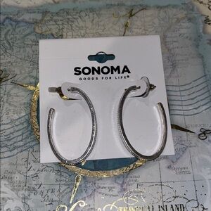 Sonoma Goods For Life® Silver Tone Textured Nickel
Free Hoop Earrings